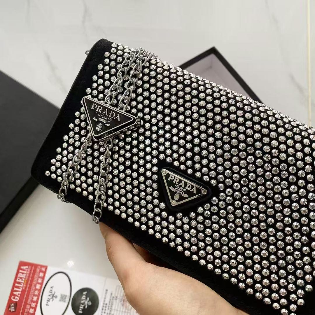 Prada Satin Crystal Mini Bag · ZT13869 — תמונה 9