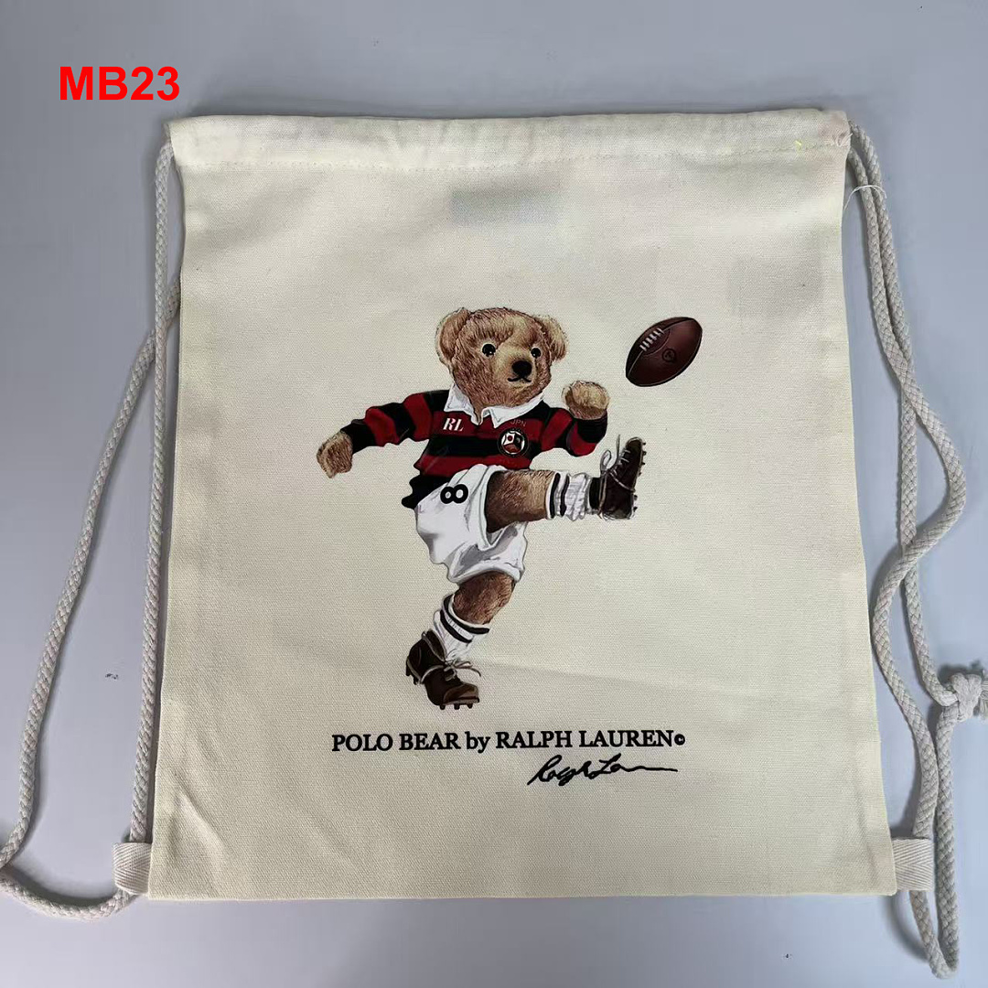 Ralph Lauren Polo Bear Canvas Tote · A3112 — תמונה 7