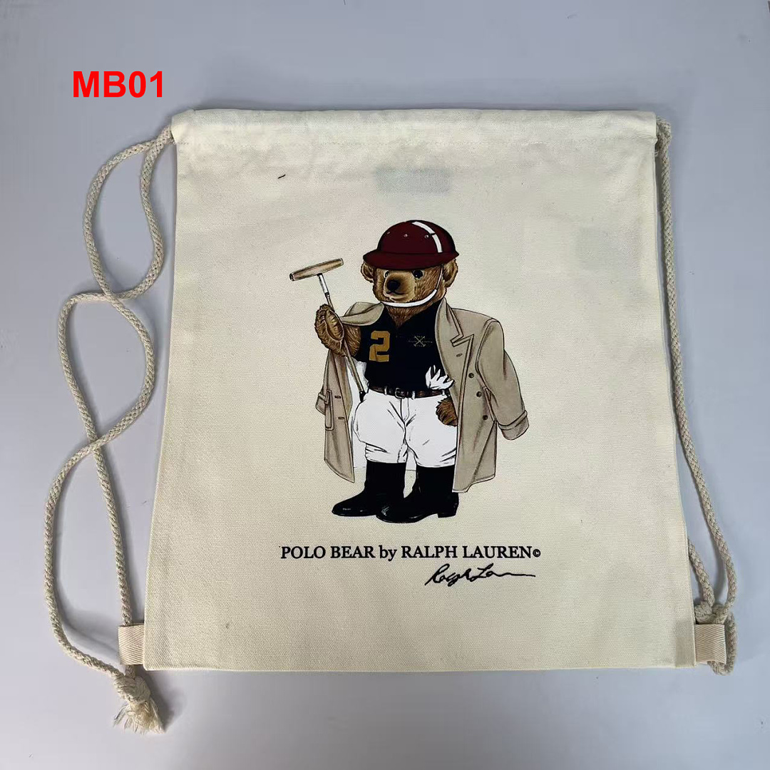 Ralph Lauren Polo Bear Canvas Tote · A3112 — תמונה 29