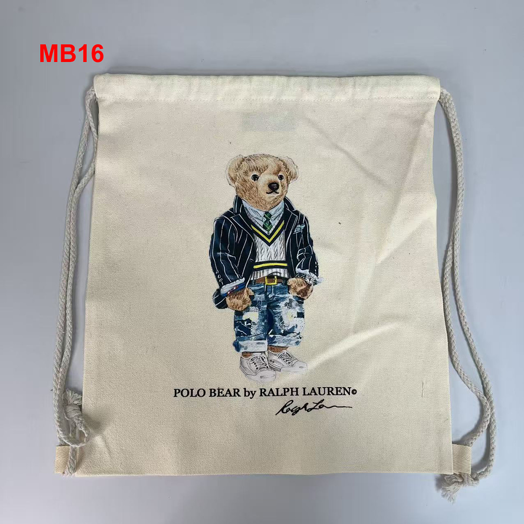 Ralph Lauren Polo Bear Canvas Tote · A3112 — תמונה 14