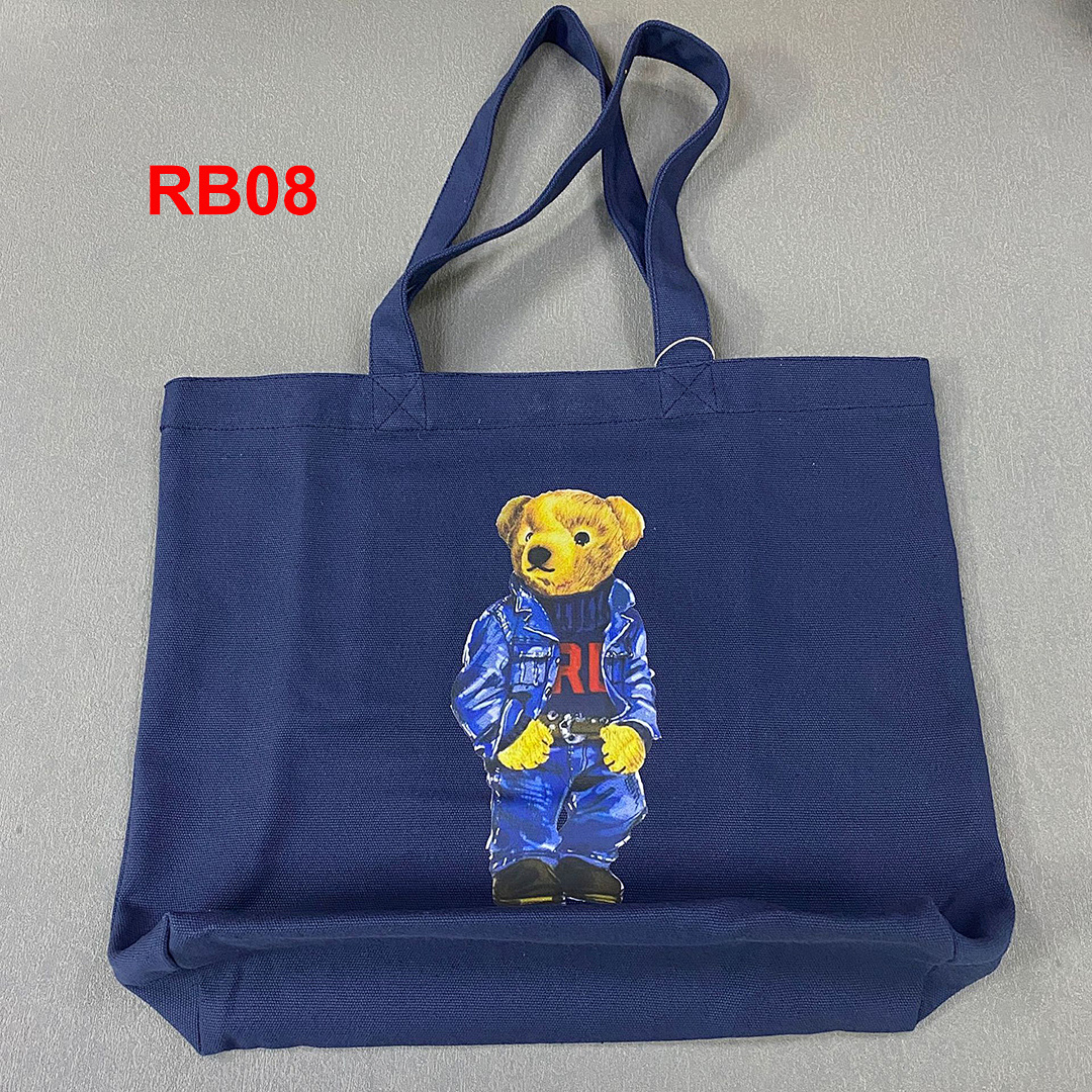 Ralph Lauren Polo Bear Canvas Tote · A2107 — תמונה 12