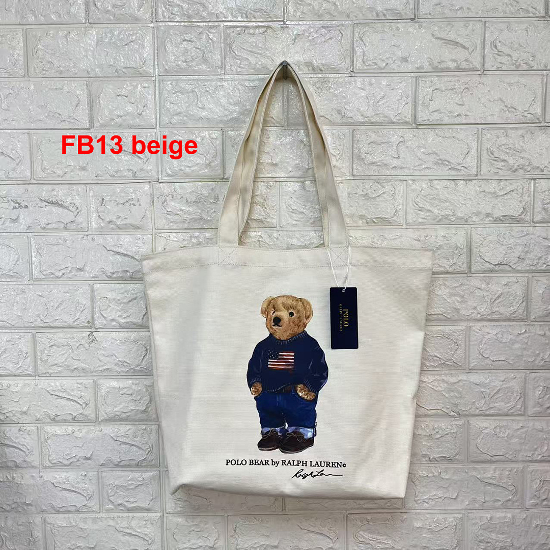 Ralph Lauren Polo Bear Canvas Tote · A3267 — תמונה 19