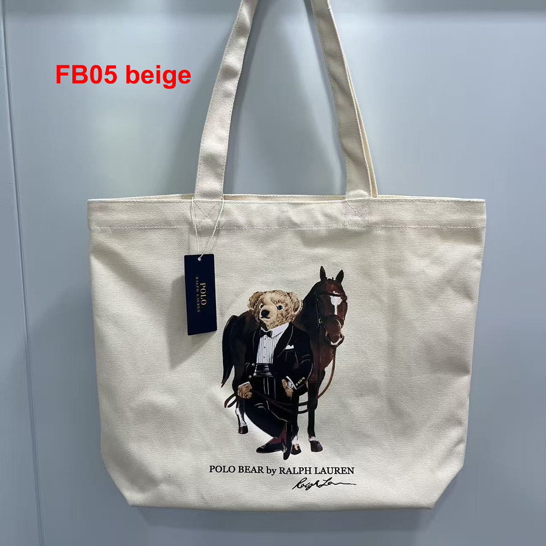 Ralph Lauren Polo Bear Canvas Tote · A3267 — תמונה 27