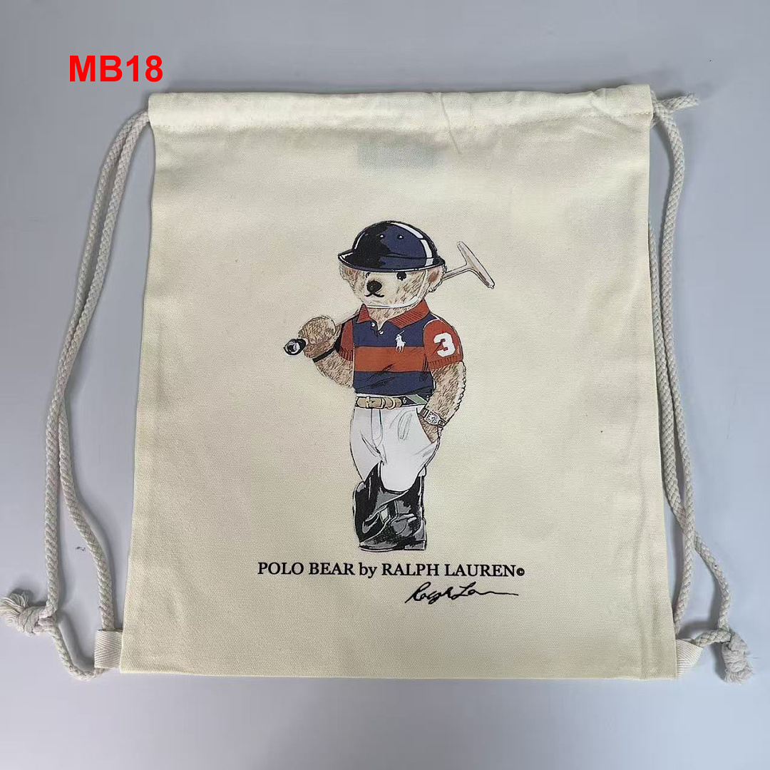 Ralph Lauren Polo Bear Canvas Tote · A3112 — תמונה 12