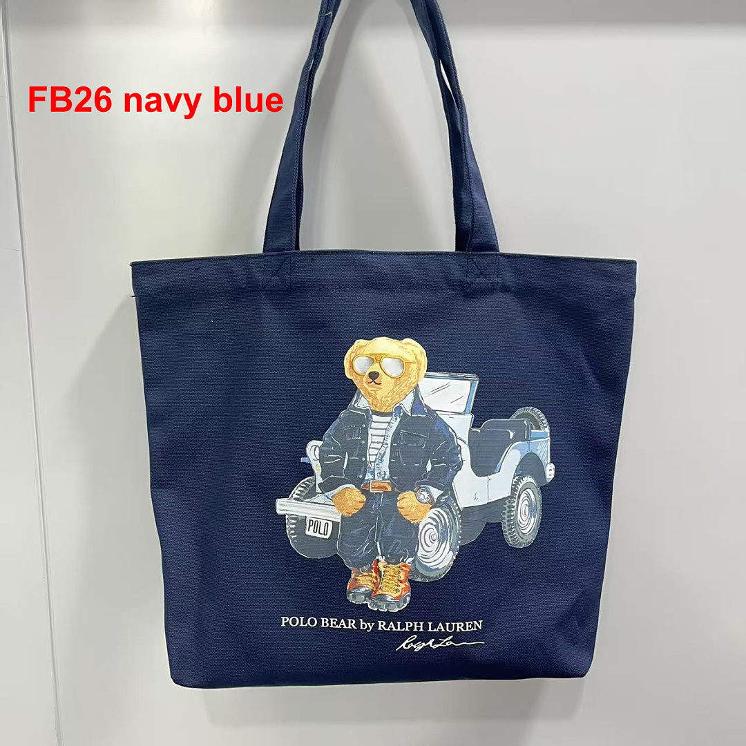 Ralph Lauren Polo Bear Canvas Tote · A3267 — תמונה 6