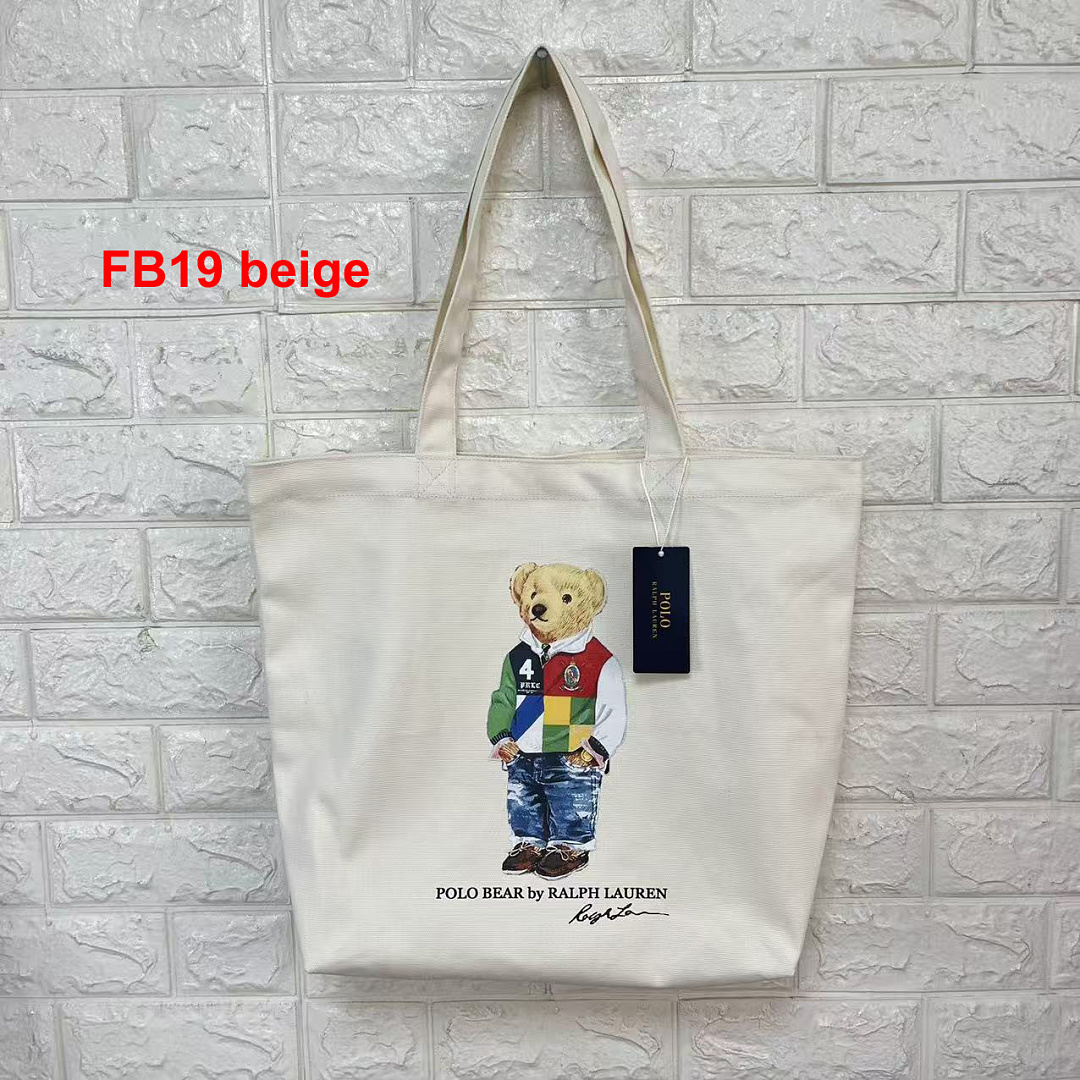 Ralph Lauren Polo Bear Canvas Tote · A3267 — תמונה 13
