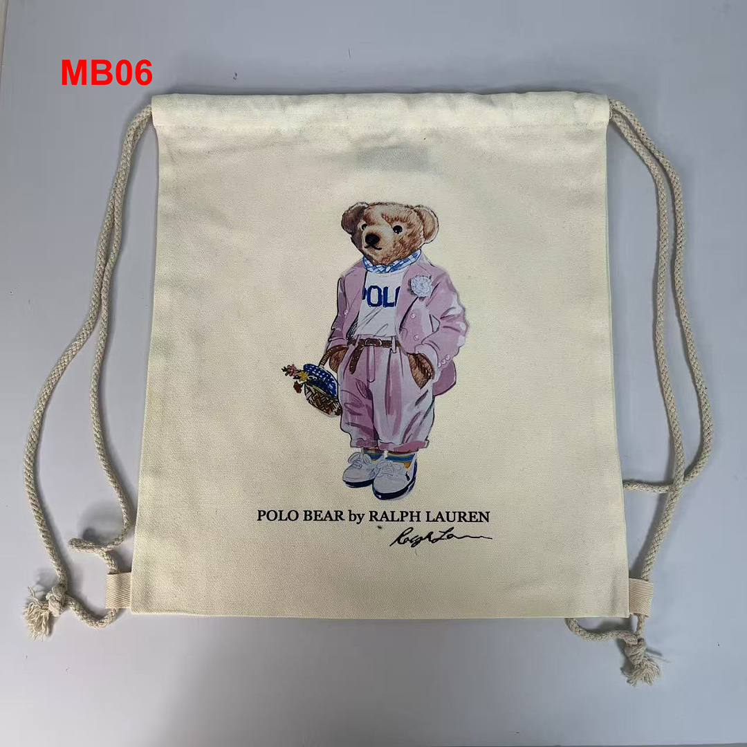 Ralph Lauren Polo Bear Canvas Tote · A3112 — תמונה 24
