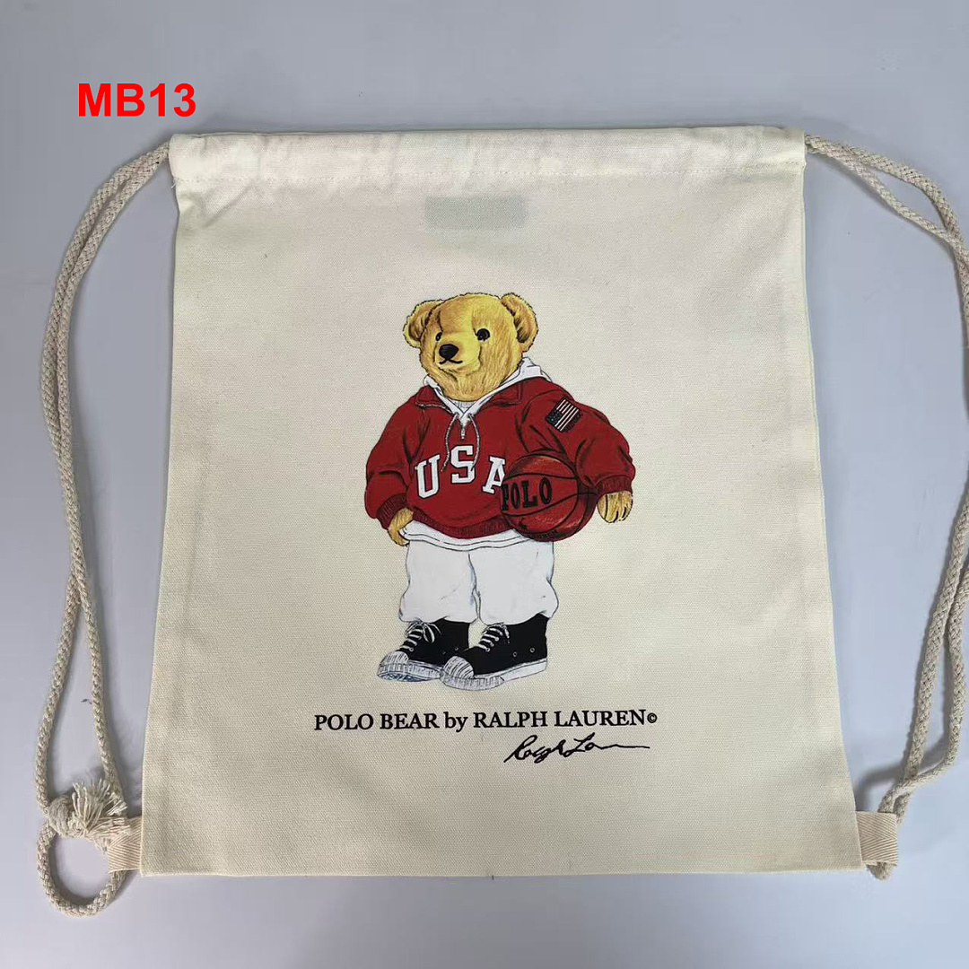 Ralph Lauren Polo Bear Canvas Tote · A3112 — תמונה 17