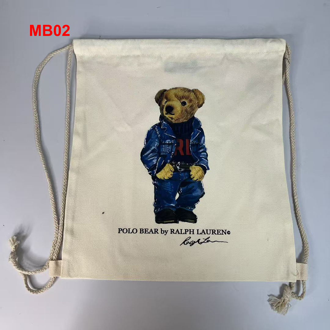 Ralph Lauren Polo Bear Canvas Tote · A3112 — תמונה 28