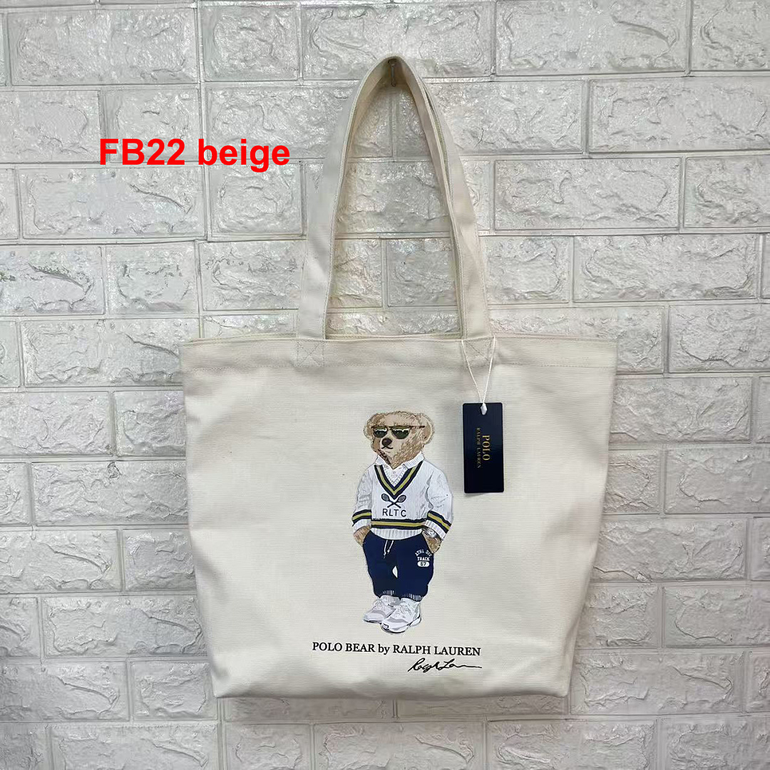 Ralph Lauren Polo Bear Canvas Tote · A3267 — תמונה 10