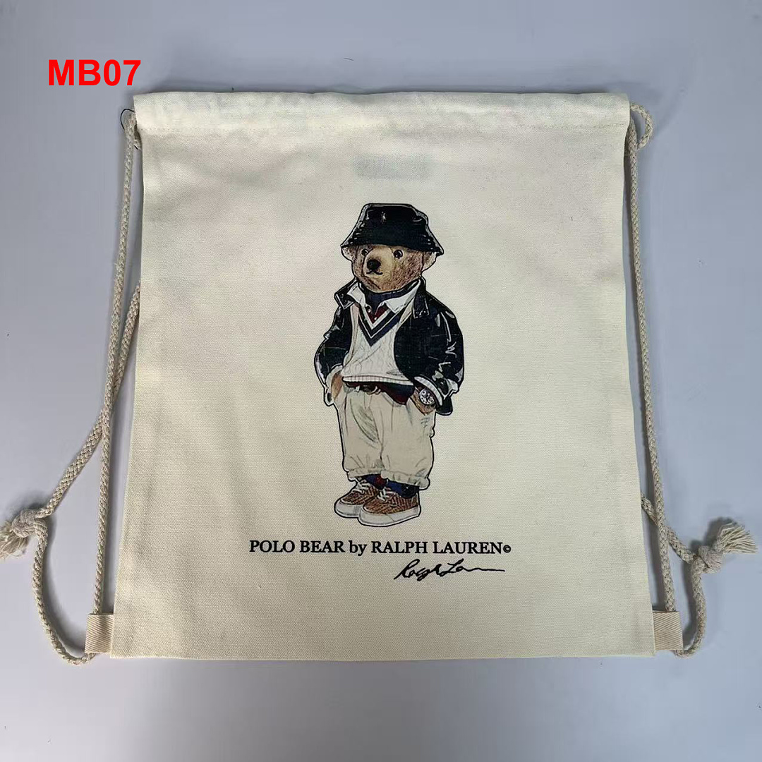 Ralph Lauren Polo Bear Canvas Tote · A3112 — תמונה 23