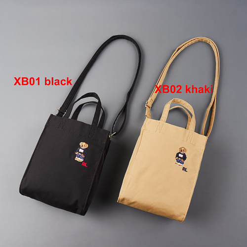 Ralph Lauren Polo Bear Canvas Tote · A3426