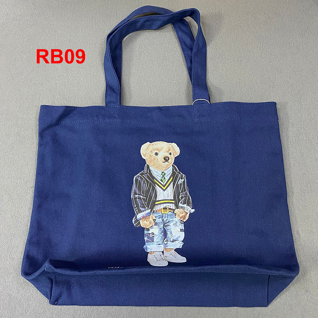 Ralph Lauren Polo Bear Canvas Tote · A2107 — תמונה 11