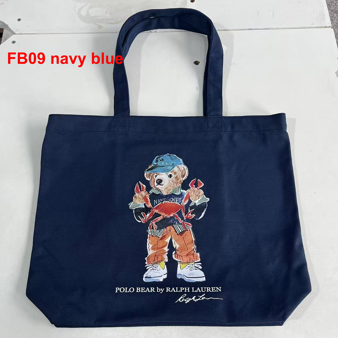 Ralph Lauren Polo Bear Canvas Tote · A3267 — תמונה 23