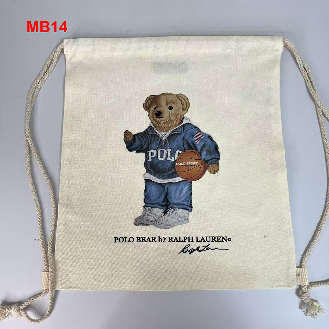Ralph Lauren Polo Bear Canvas Tote · A3112 — תמונה 16