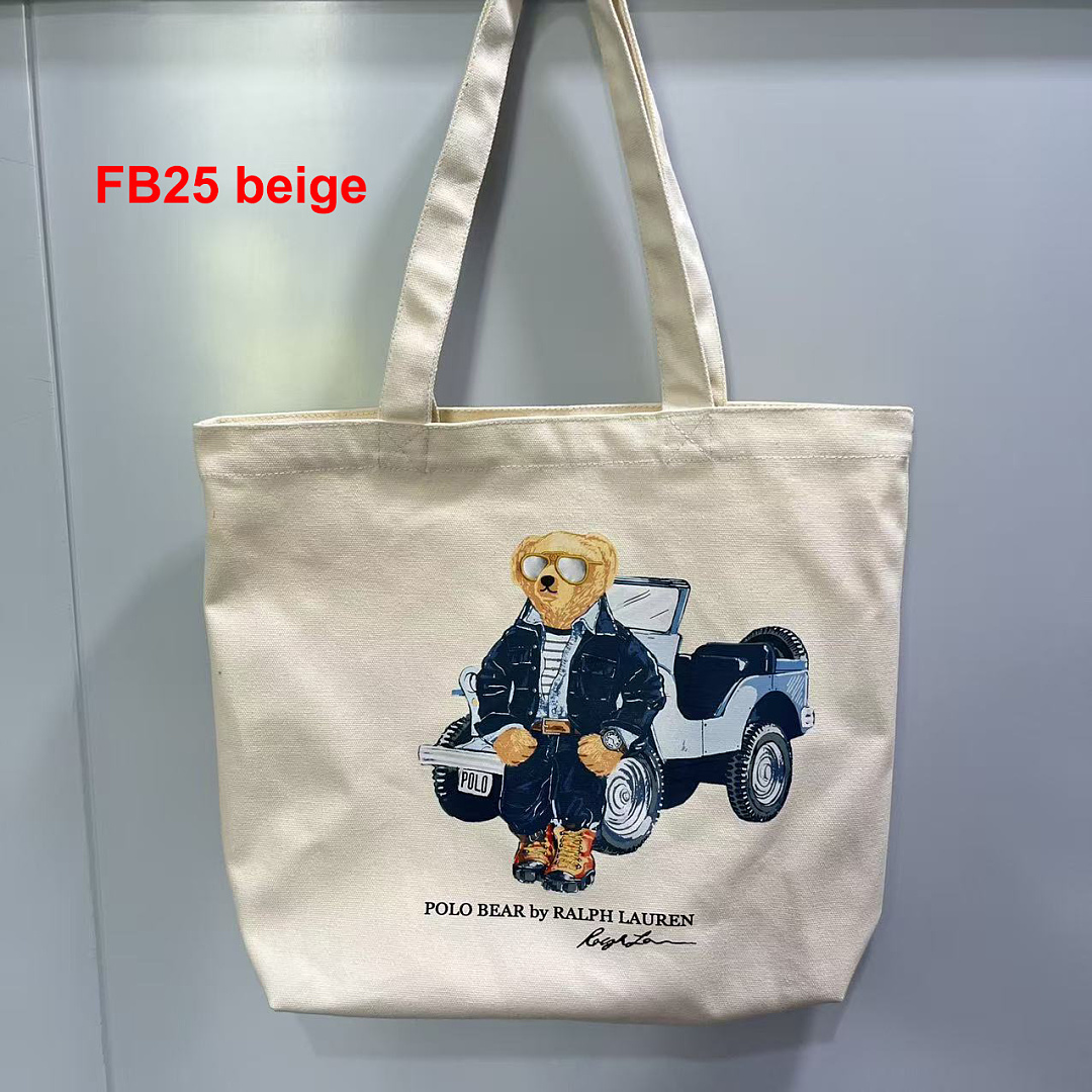 Ralph Lauren Polo Bear Canvas Tote · A3267 — תמונה 7