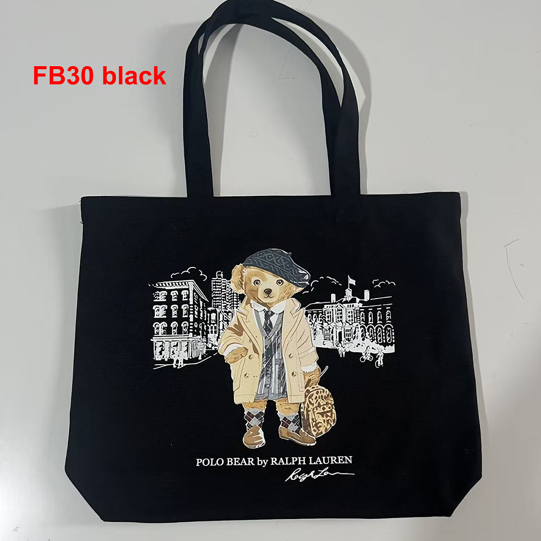 Ralph Lauren Polo Bear Canvas Tote · A3267 — תמונה 2