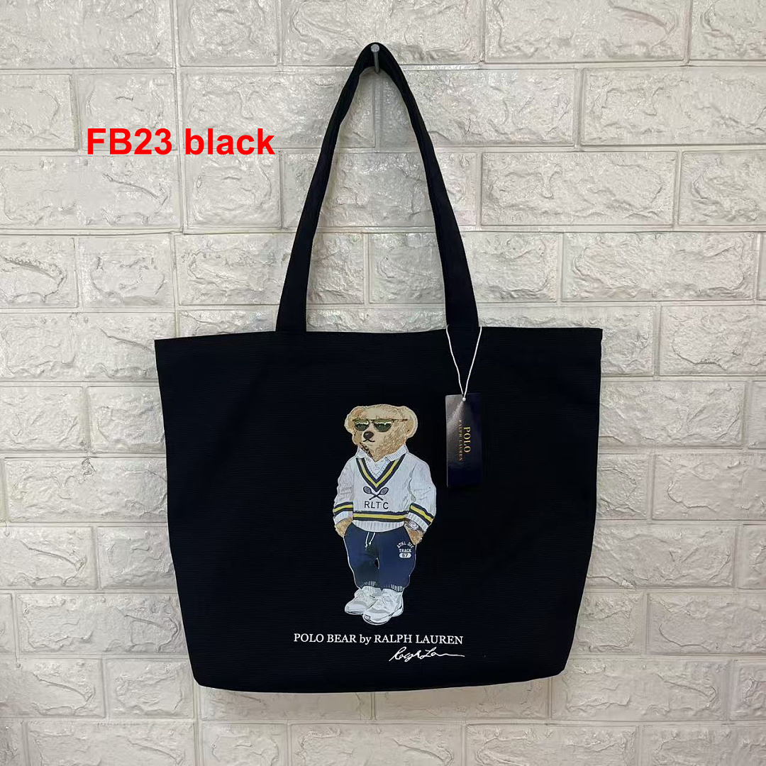 Ralph Lauren Polo Bear Canvas Tote · A3267 — תמונה 9