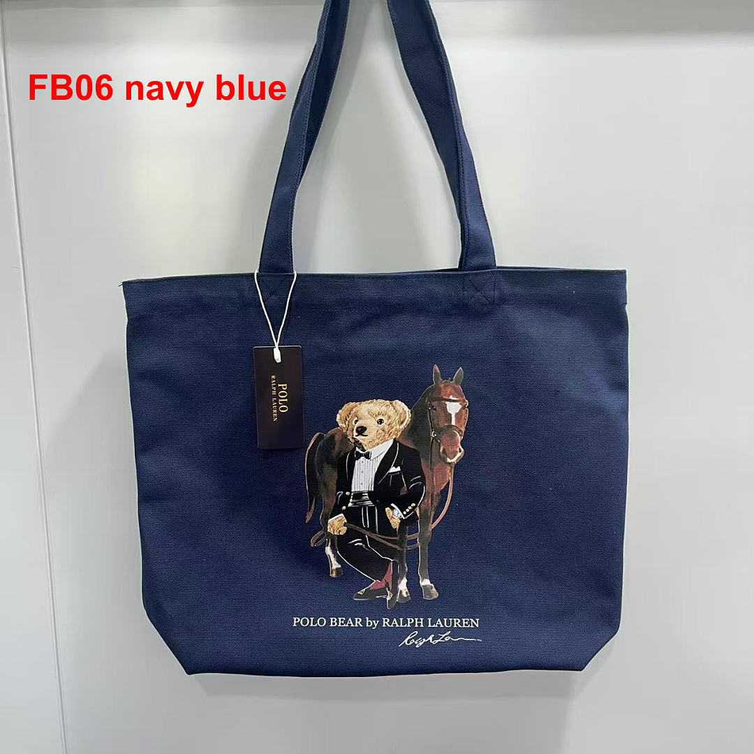 Ralph Lauren Polo Bear Canvas Tote · A3267 — תמונה 26