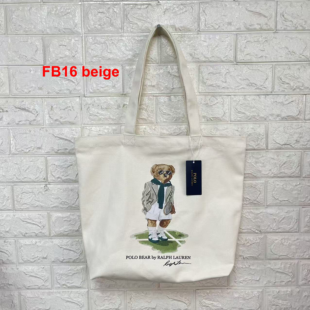 Ralph Lauren Polo Bear Canvas Tote · A3267 — תמונה 16