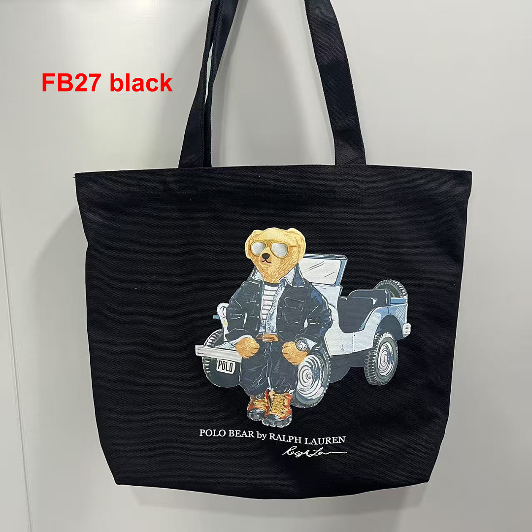 Ralph Lauren Polo Bear Canvas Tote · A3267 — תמונה 5