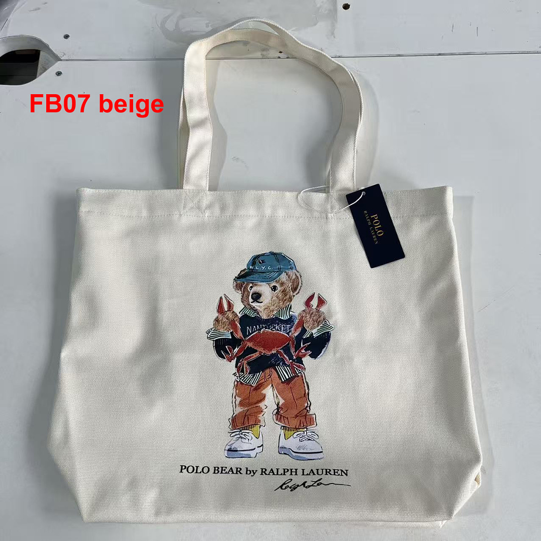 Ralph Lauren Polo Bear Canvas Tote · A3267 — תמונה 25