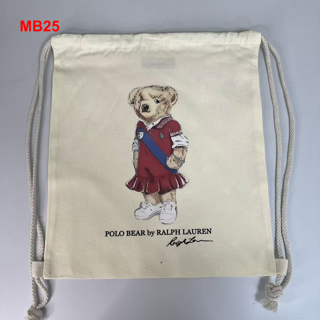 Ralph Lauren Polo Bear Canvas Tote · A3112 — תמונה 5