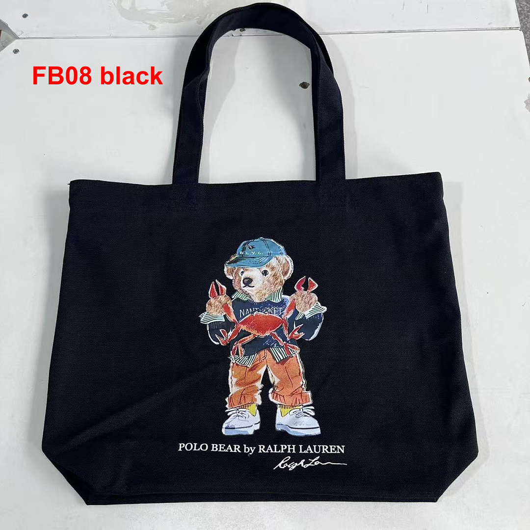 Ralph Lauren Polo Bear Canvas Tote · A3267 — תמונה 24