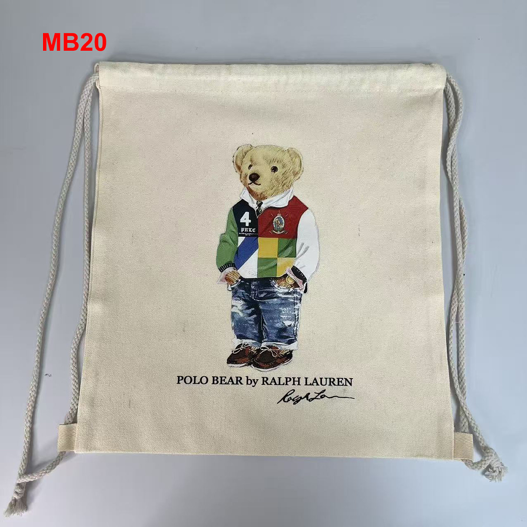 Ralph Lauren Polo Bear Canvas Tote · A3112 — תמונה 10