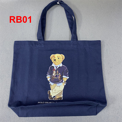Ralph Lauren Polo Bear Canvas Tote · A2107