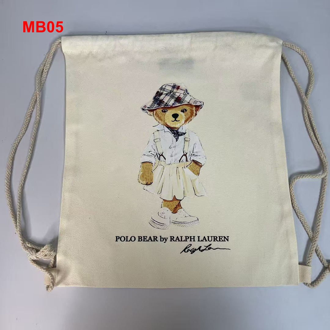 Ralph Lauren Polo Bear Canvas Tote · A3112 — תמונה 25