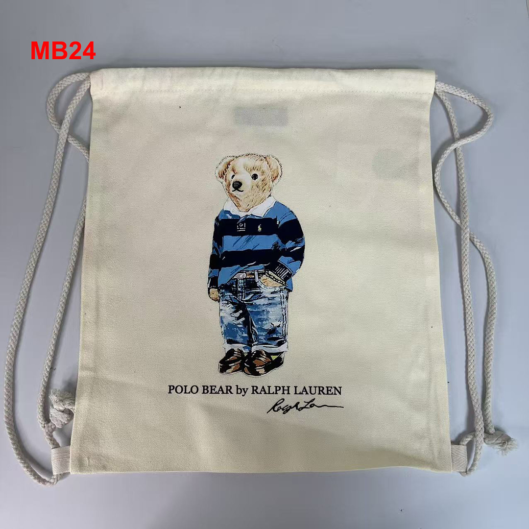 Ralph Lauren Polo Bear Canvas Tote · A3112 — תמונה 6