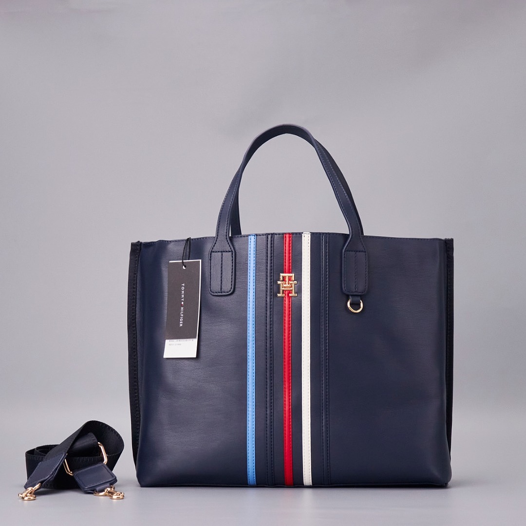 Tommy Hilfiger Signature Stripe Tote · A3340 — תמונה 13