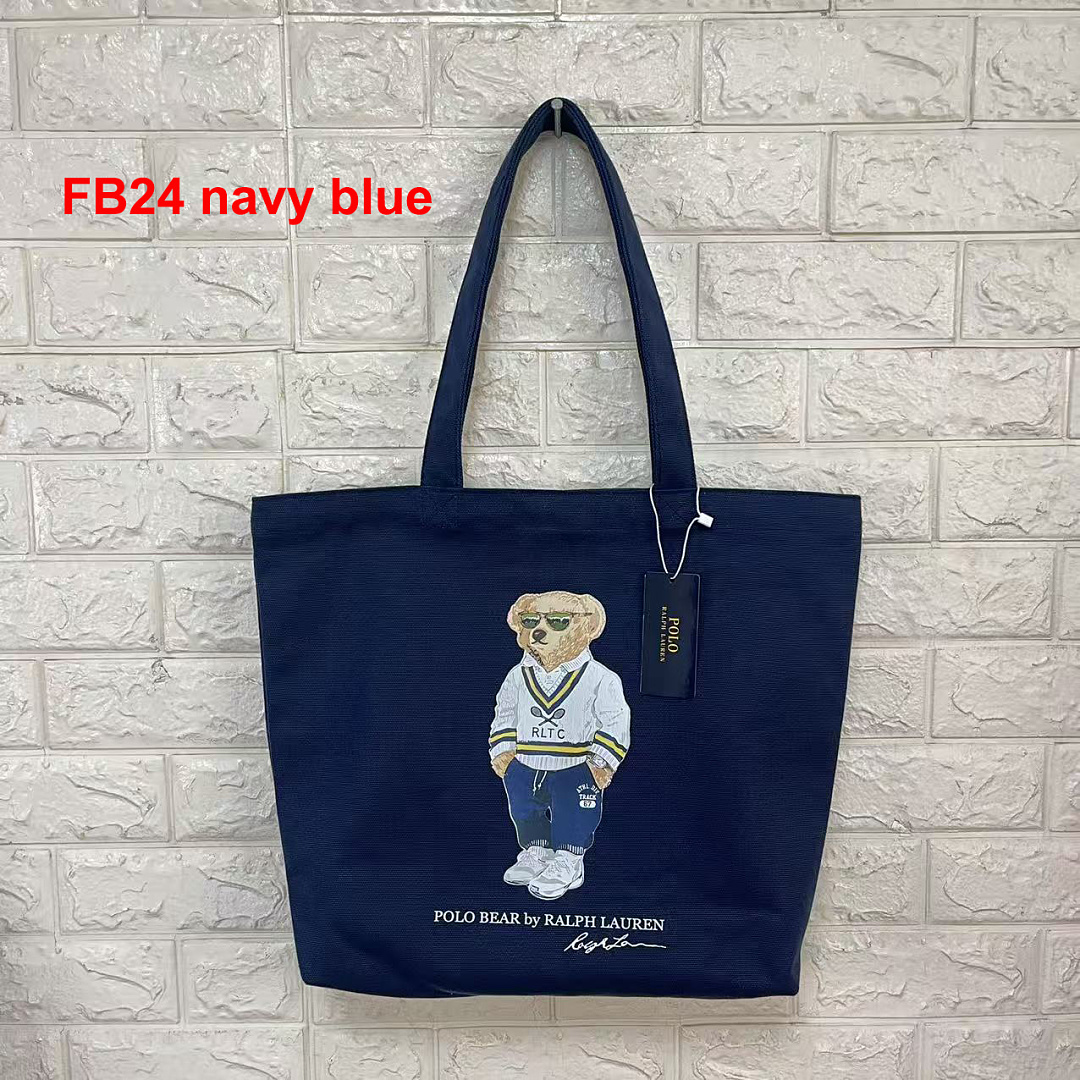 Ralph Lauren Polo Bear Canvas Tote · A3267 — תמונה 8