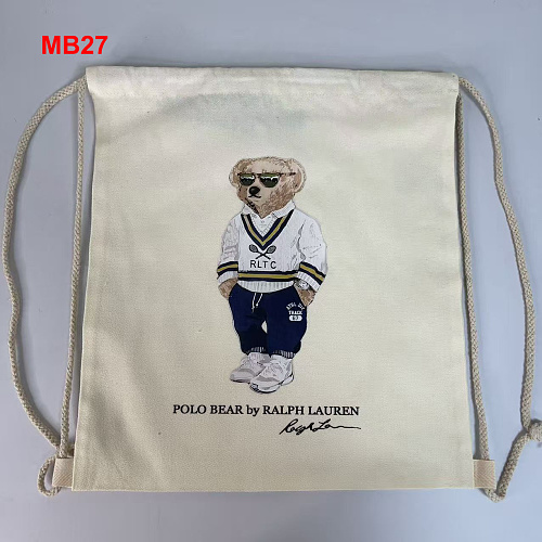 Ralph Lauren Polo Bear Canvas Tote · A3112
