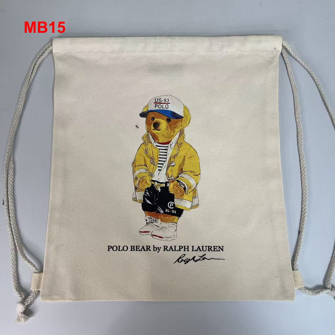 Ralph Lauren Polo Bear Canvas Tote · A3112 — תמונה 15