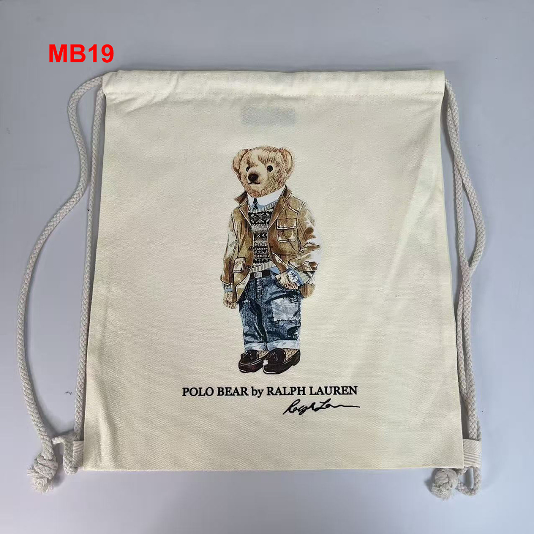 Ralph Lauren Polo Bear Canvas Tote · A3112 — תמונה 11