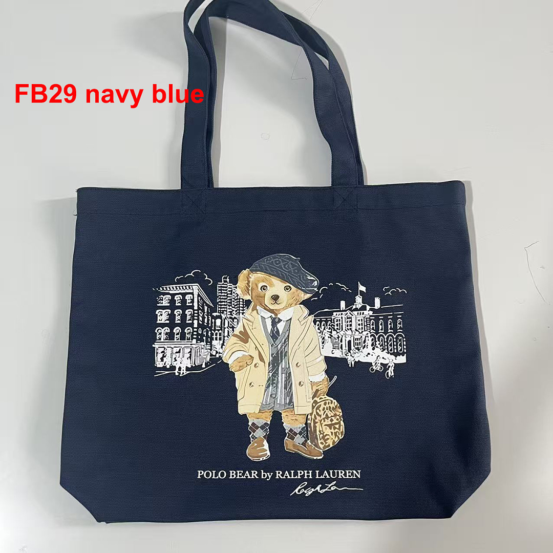 Ralph Lauren Polo Bear Canvas Tote · A3267 — תמונה 3