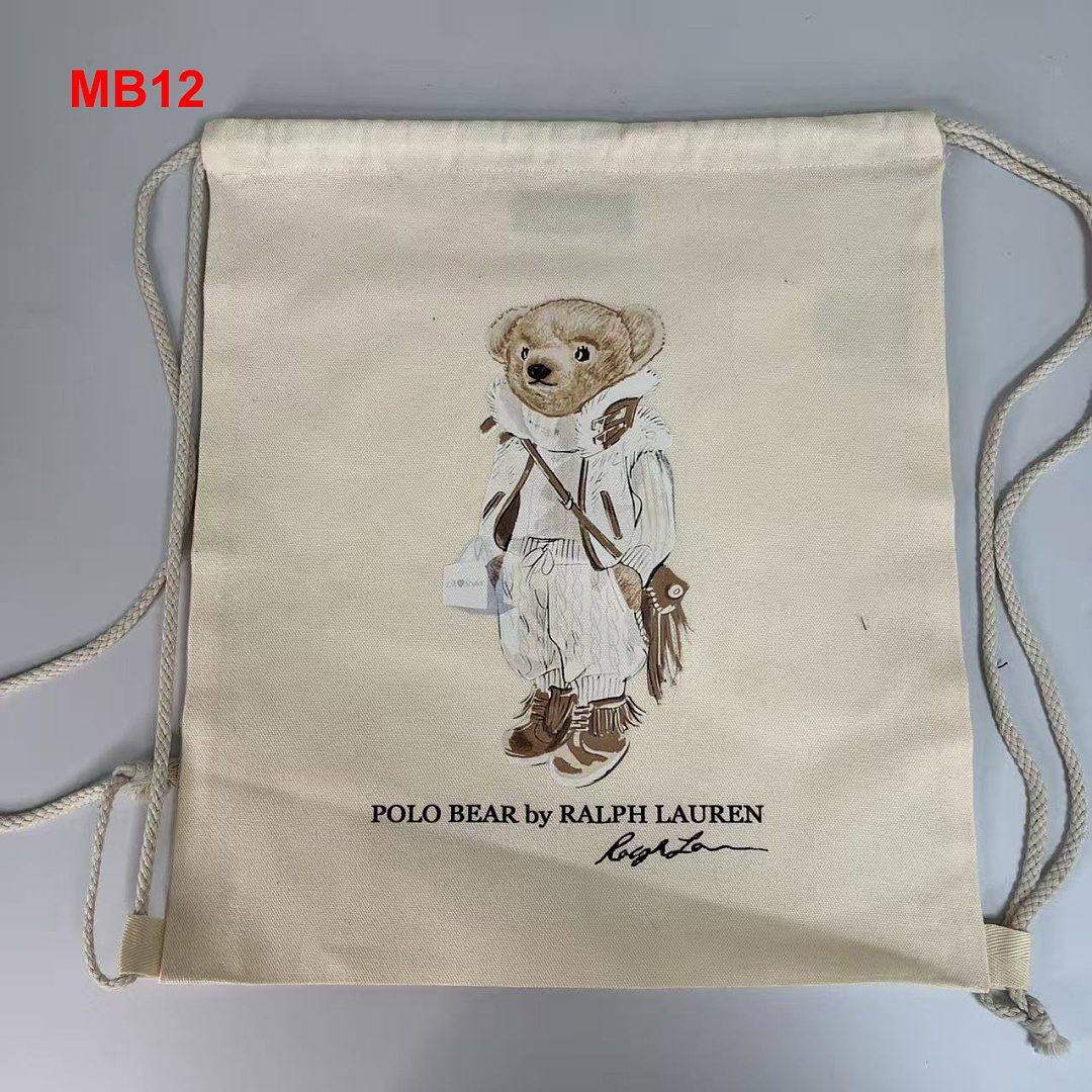Ralph Lauren Polo Bear Canvas Tote · A3112 — תמונה 18