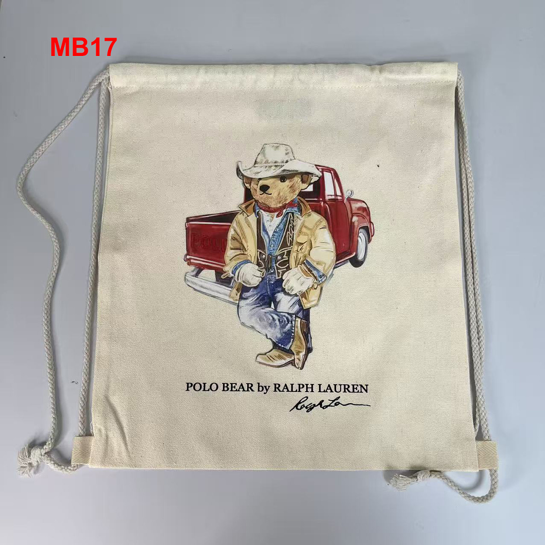 Ralph Lauren Polo Bear Canvas Tote · A3112 — תמונה 13