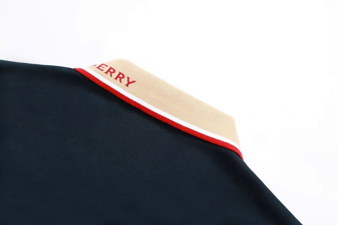 Burberry Logo Collar Cotton Polo Shirt · A2971 — תמונה 5