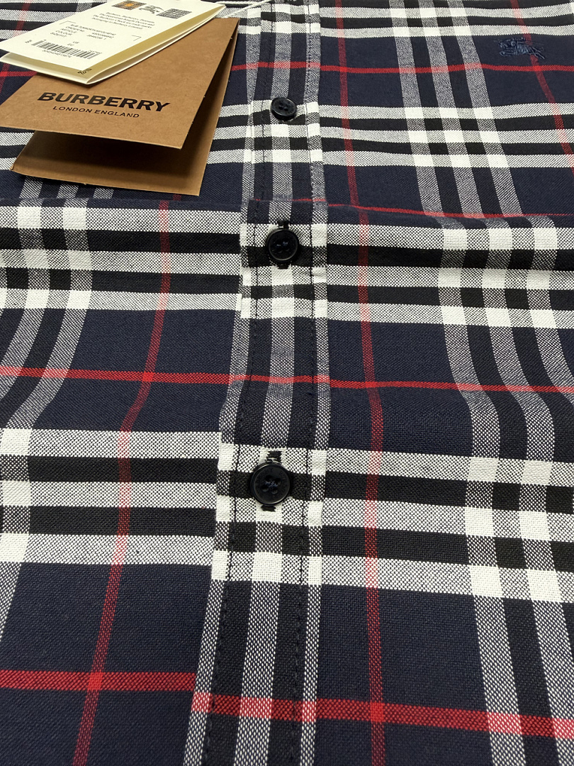 Burberry Simpson Checked Cotton Shirt · A3250 — תמונה 14