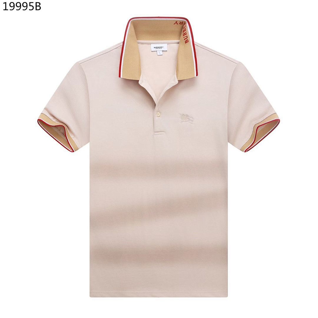 Burberry Logo Collar Cotton Polo Shirt · A2971 — תמונה 8
