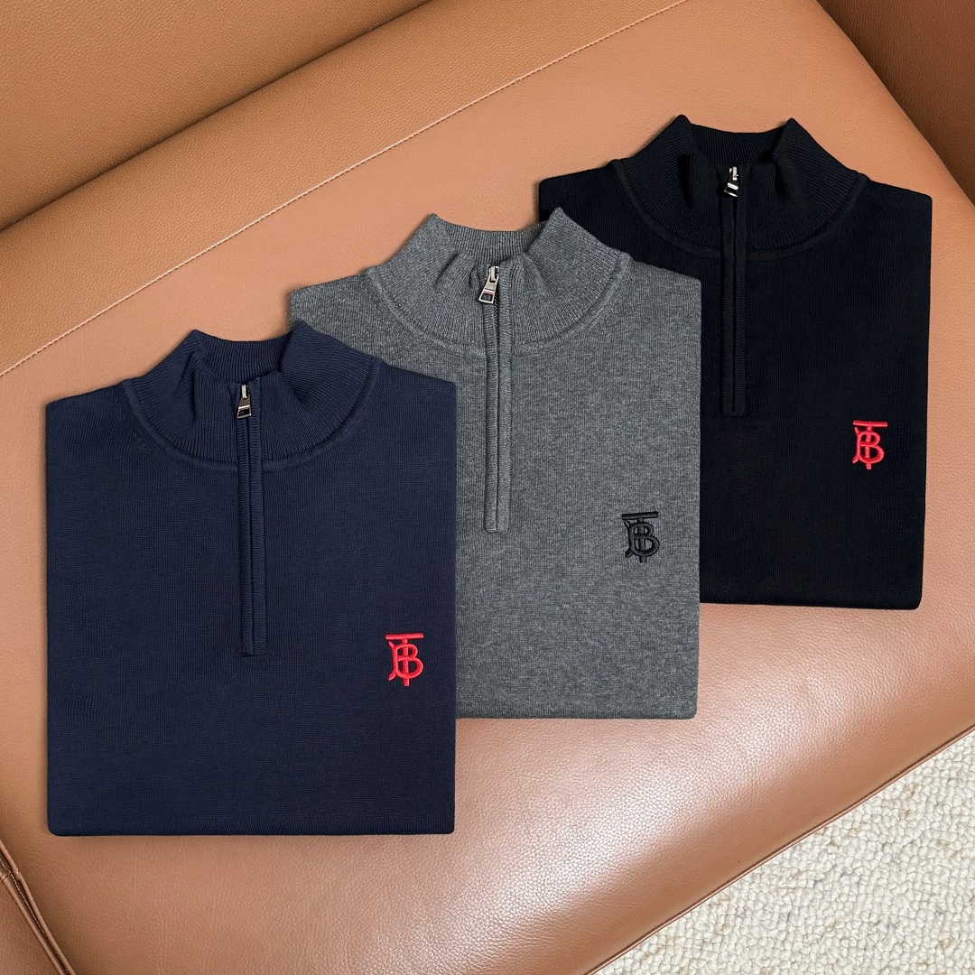 Burberry Half-zip Sweater · A3418 — תמונה 12
