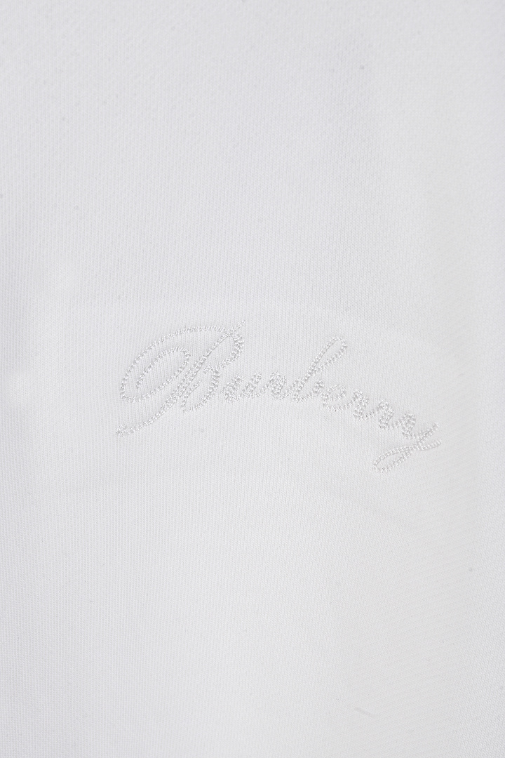 Burberry Check Cursive Logo Cotton Sweatshirt · A3348 — תמונה 12