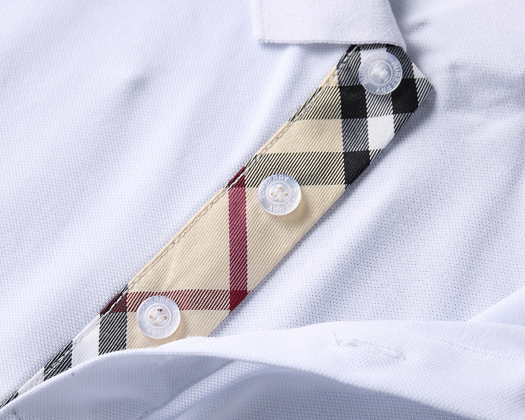 Burberry Icon Stripe Placket Cotton Piqué · A2431 — תמונה 14