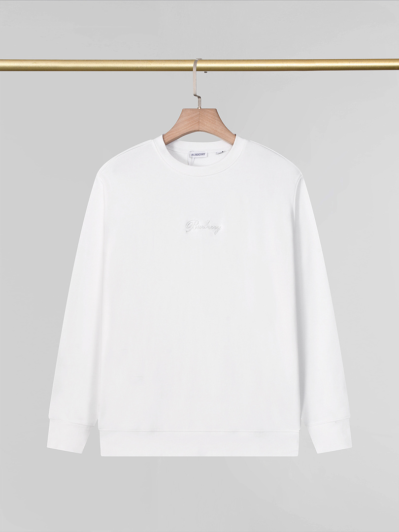Burberry Check Cursive Logo Cotton Sweatshirt · A3348 — תמונה 23