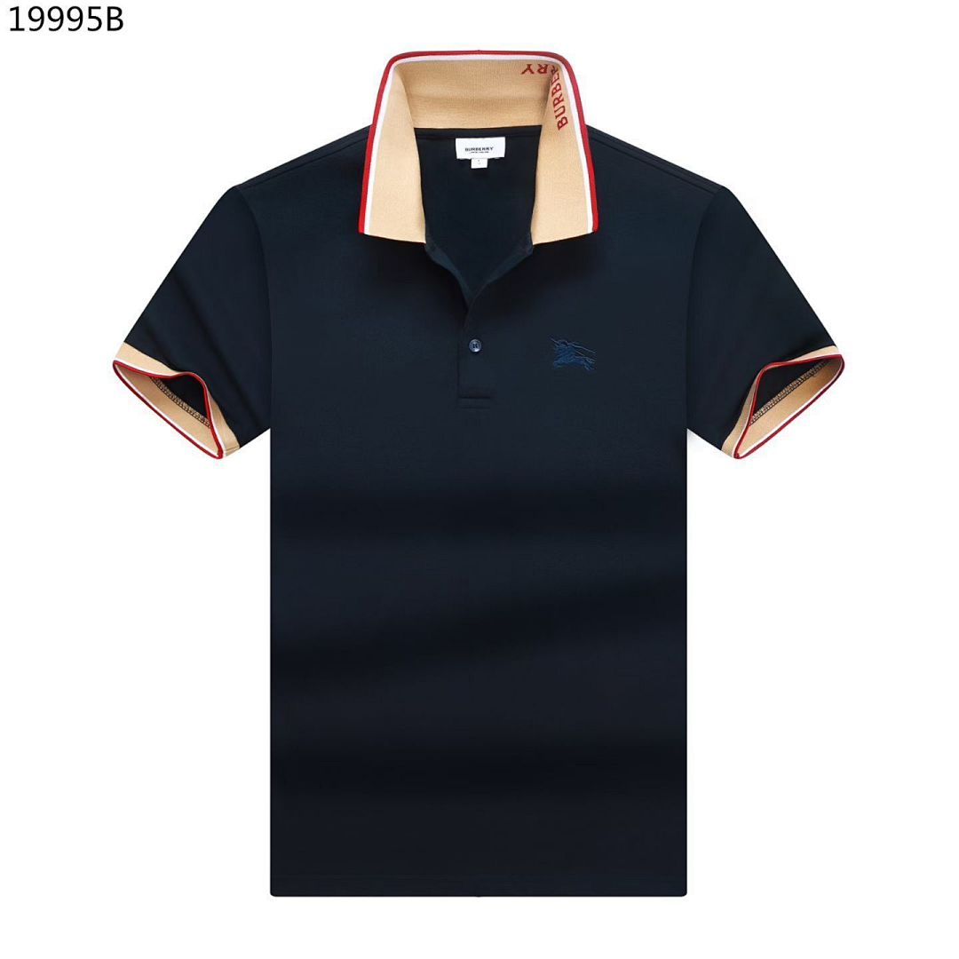 Burberry Logo Collar Cotton Polo Shirt · A2971 — תמונה 9