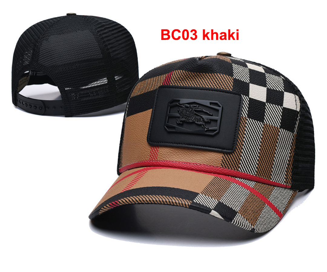Burberry Check Cotton Baseball Cap · A3047 — תמונה 2