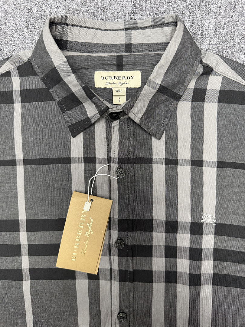 Burberry Check Cotton Shirt · A3249 — תמונה 14